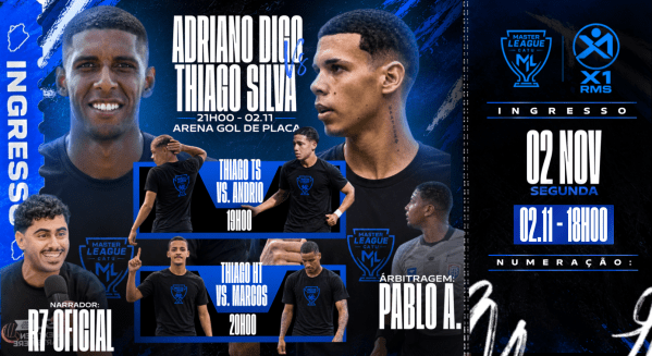 Imagem do evento X1 MASTERLEAGUE CATU DIGO X TIAGO DE SF - THIAGO HT X MARQUINHOS - ANDRIO X THIAGO TS