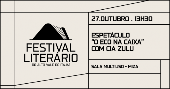 Imagem do evento Festival Literário 2026 - Espetáculo “O Eco na Caixa” com Cia Zulu