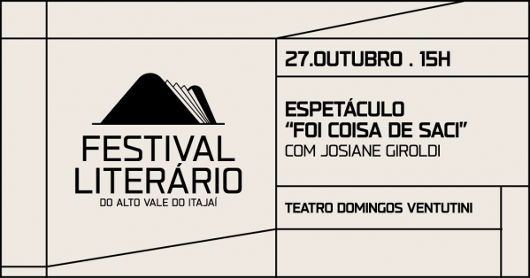 Imagem do evento Festival Literário 2026 - Espetáculo Foi coisa de Saci com Josiane Giroldi