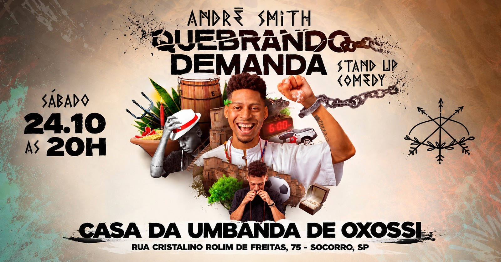 ANDRÉ SMITH em: QUEBRANDO DEMANDA + Show de Charles Japonego (Brasilidades)