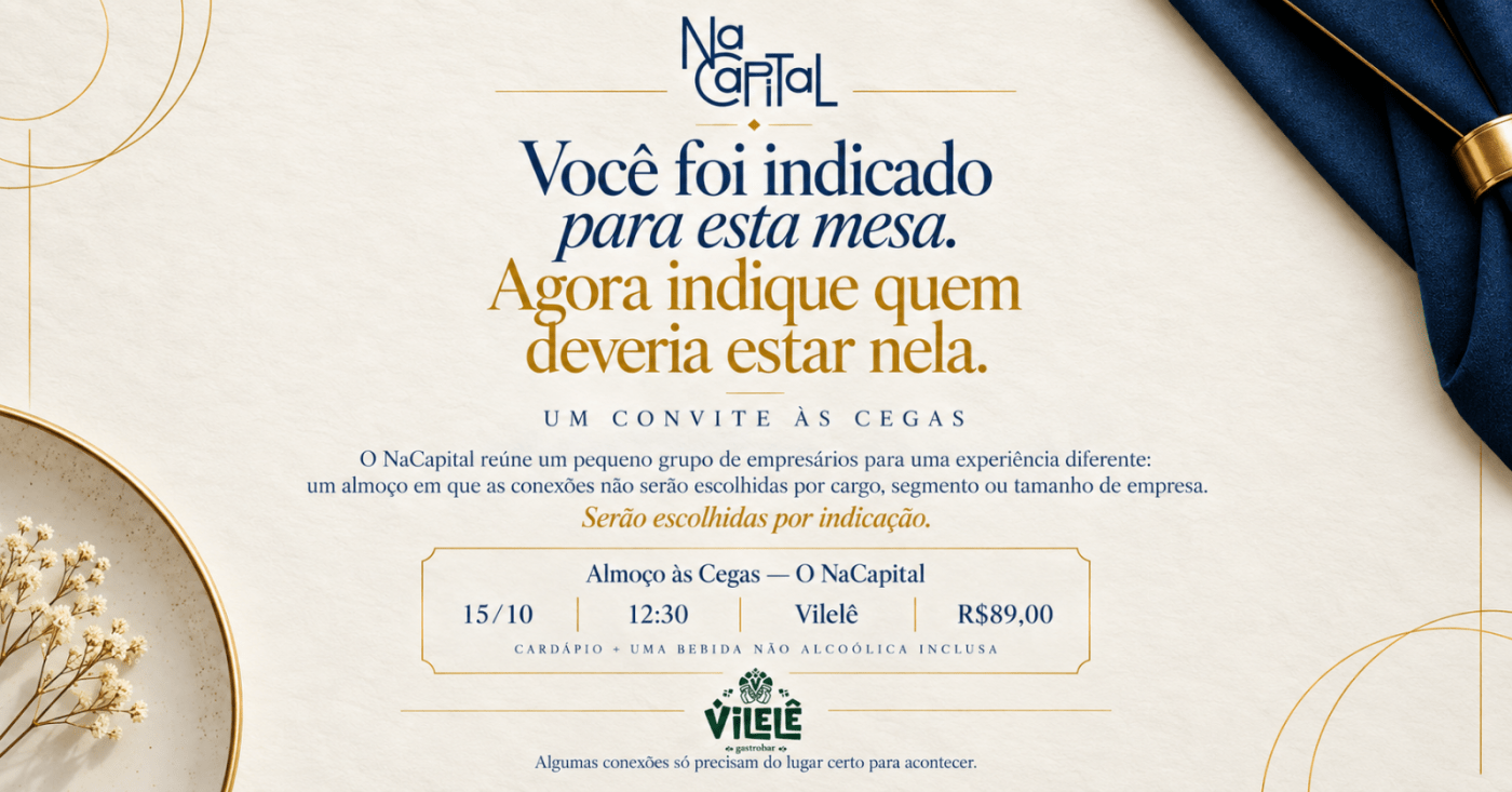 Imagem publicada pela fonte para Almoço às Cegas