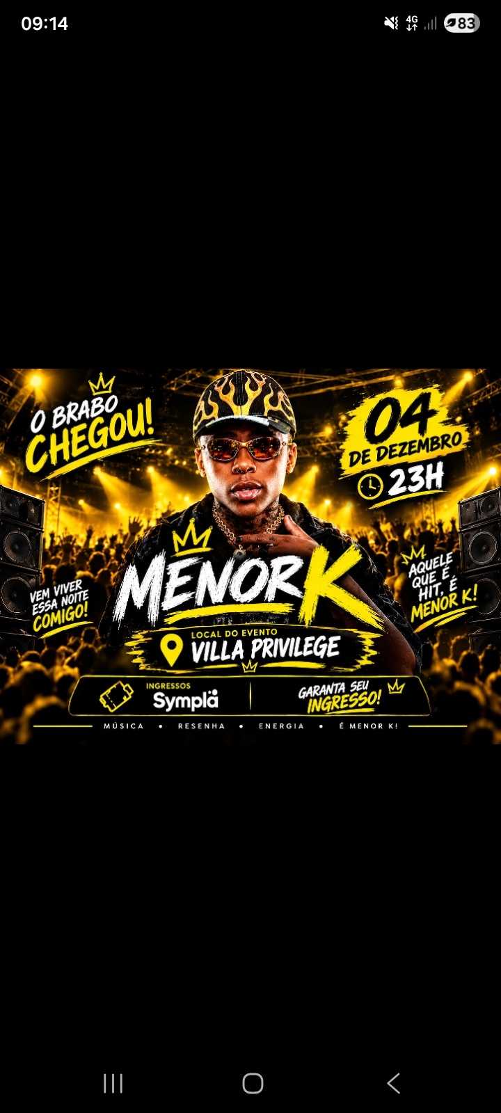 Imagem da fonte — Show Menor K
