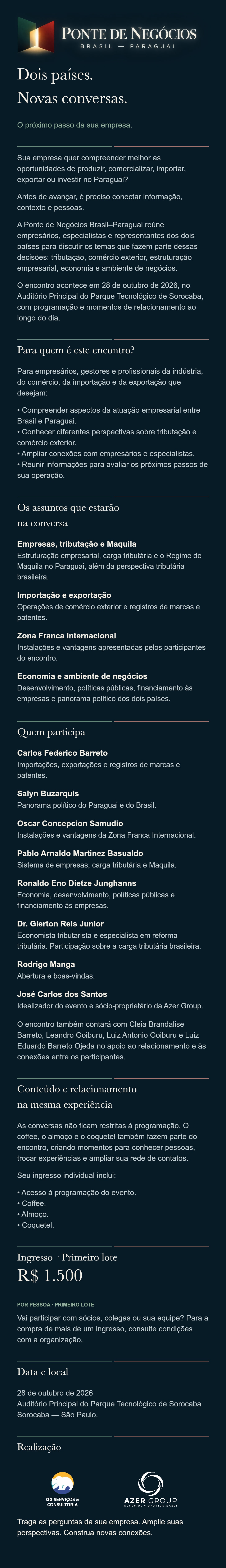 Imagem 1 da descrição do evento