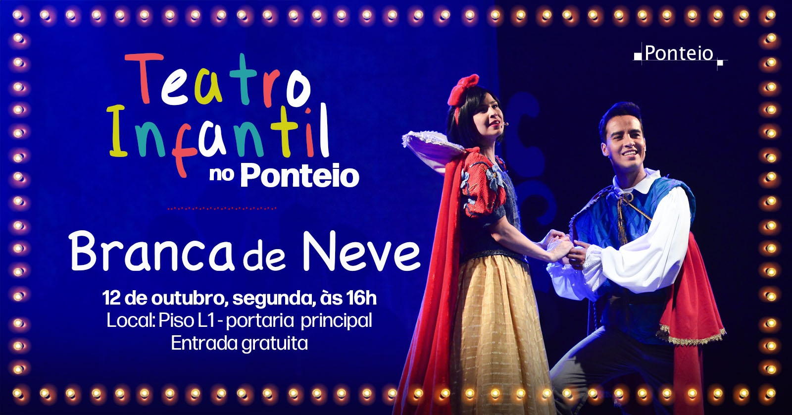 Imagem da fonte — Teatro Infantil no Ponteio - 12/10 - Branca de Neve