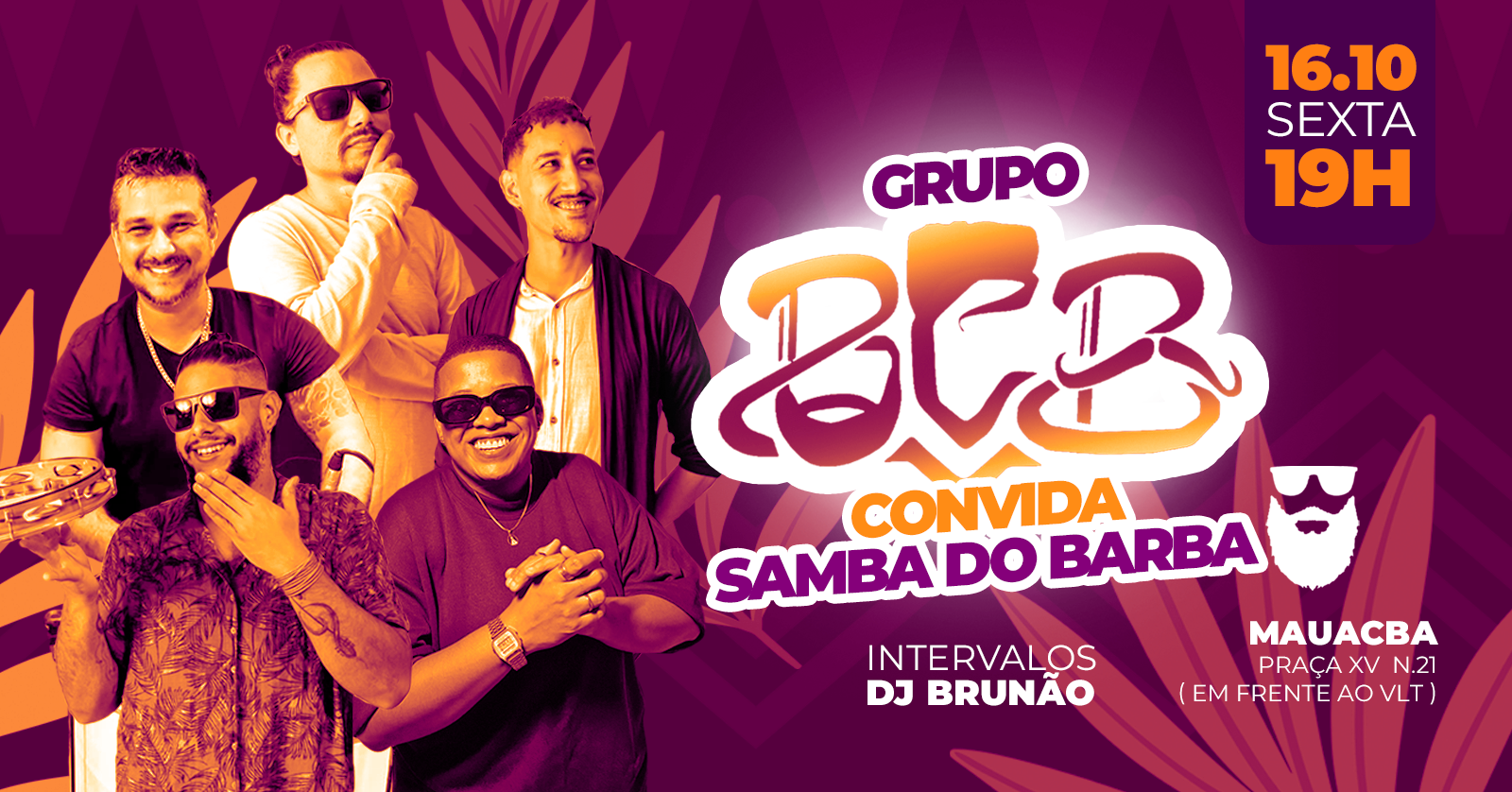 Grupo BCB convida Samba do Barba - Rio de Janeiro, RJ