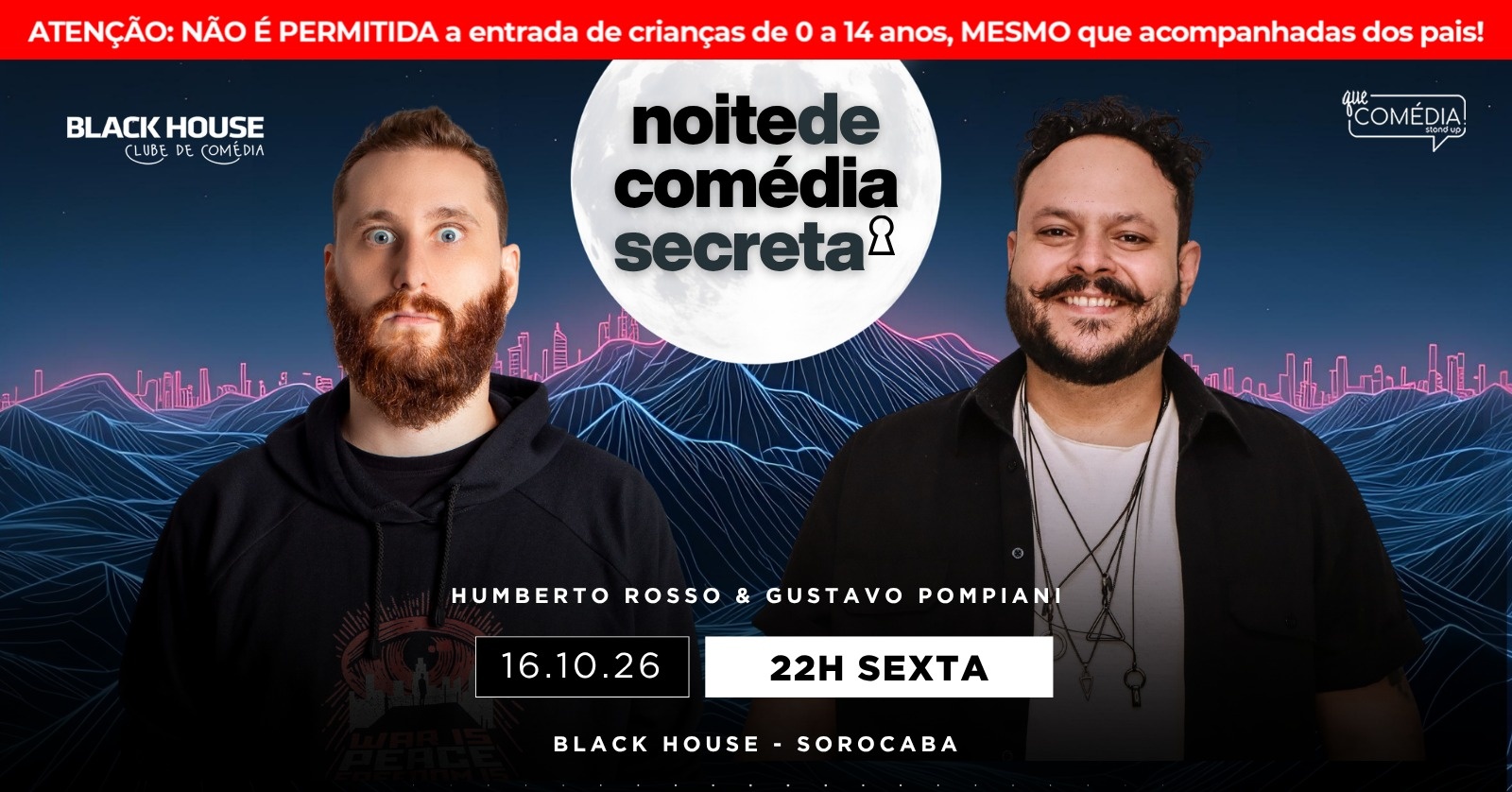 NOITE DE COMÉDIA SECRETA em SOROCABA - Stand up Comedy
