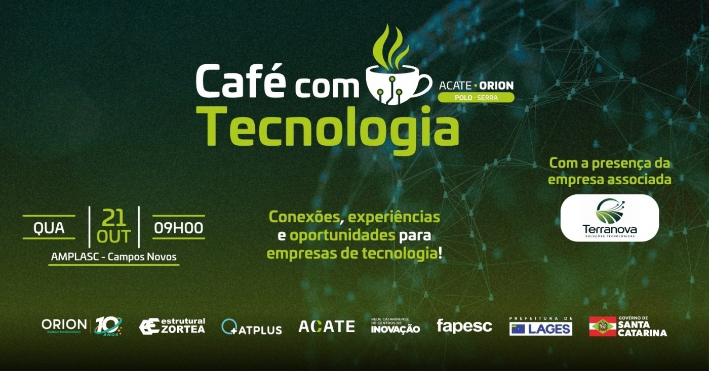 Imagem publicada pela fonte para Café com Tecnologia - Orion Polo ACATE Serra