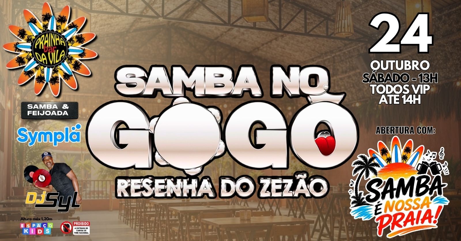 Imagem da fonte — Samba no Gogó no Prainha da Vila!!! (24/10)