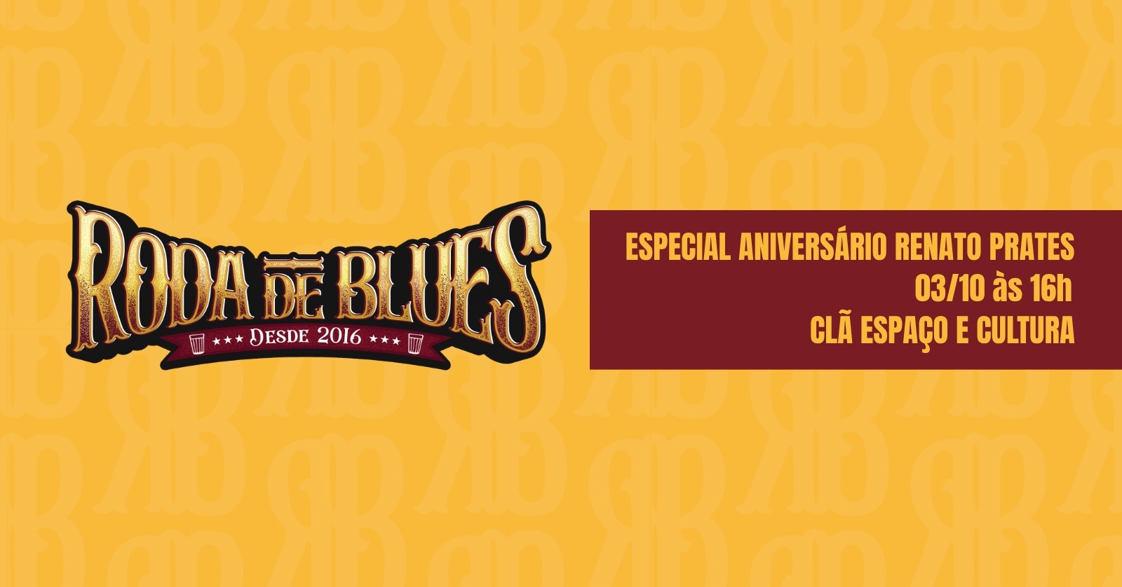 Roda de blues especial Aniversario Renato Prates