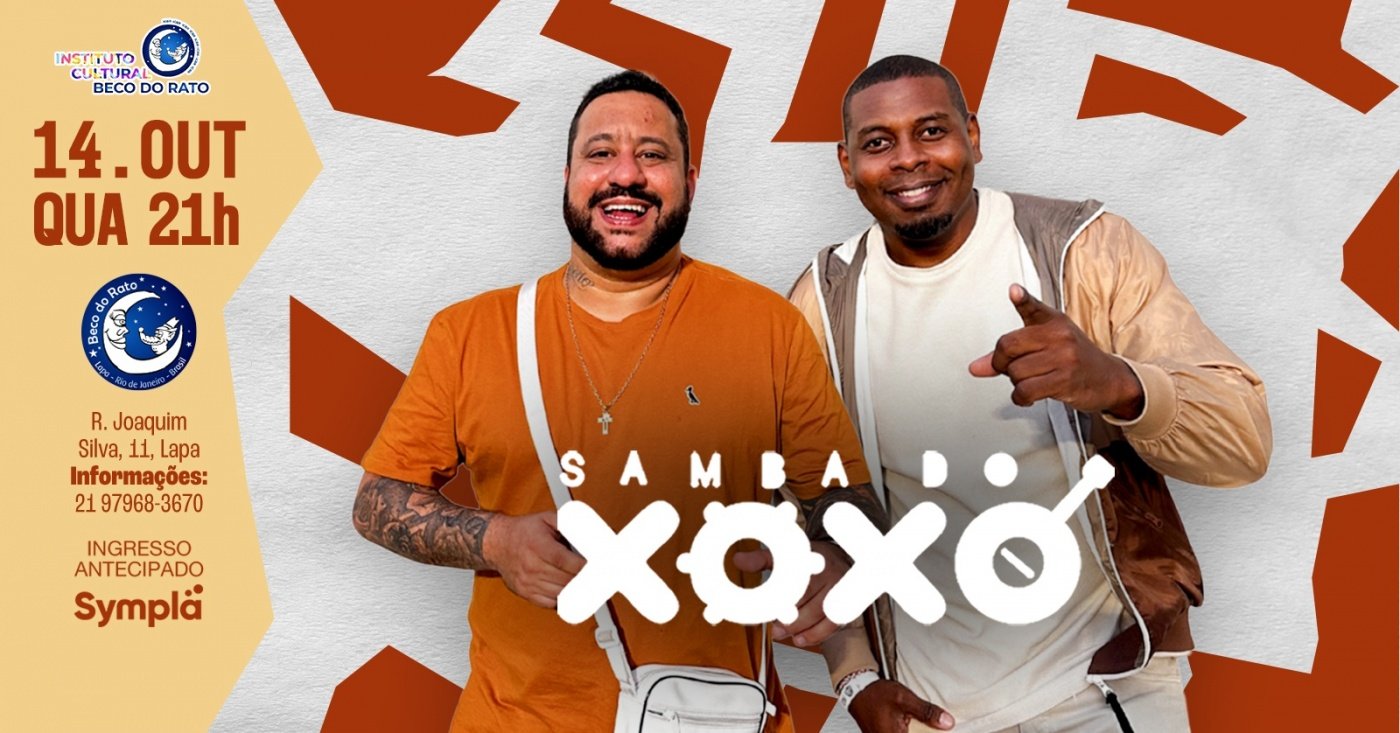 Source image — SAMBA DO XOXÓ E CONVIDADOS BECO DO RATO 14/10 20H - QUARTA FEIRA