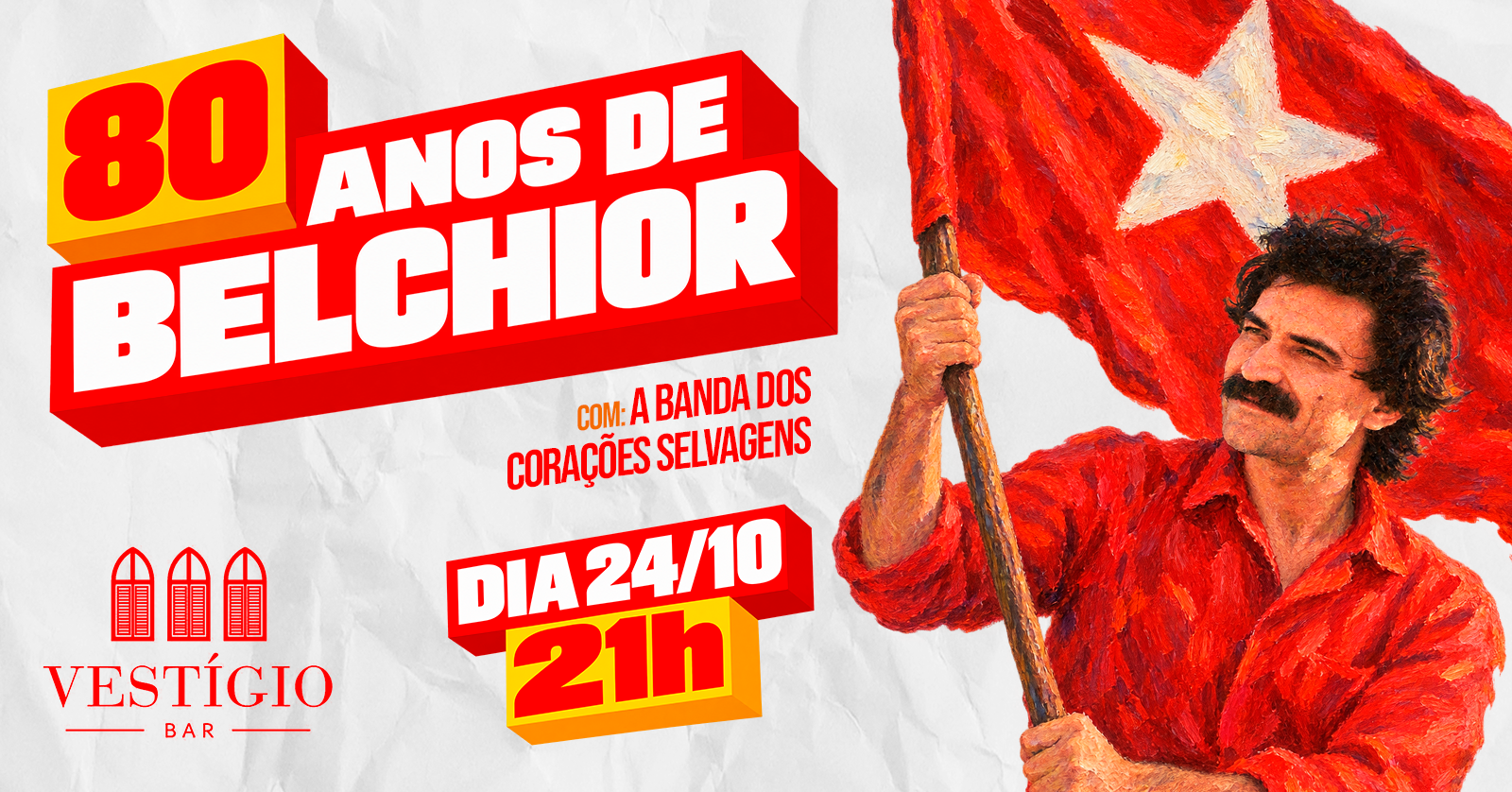 80 ANOS DE BELCHIOR COM A BANDA DOS CORAÇÕES SELVAGENS - Olinda, PE
