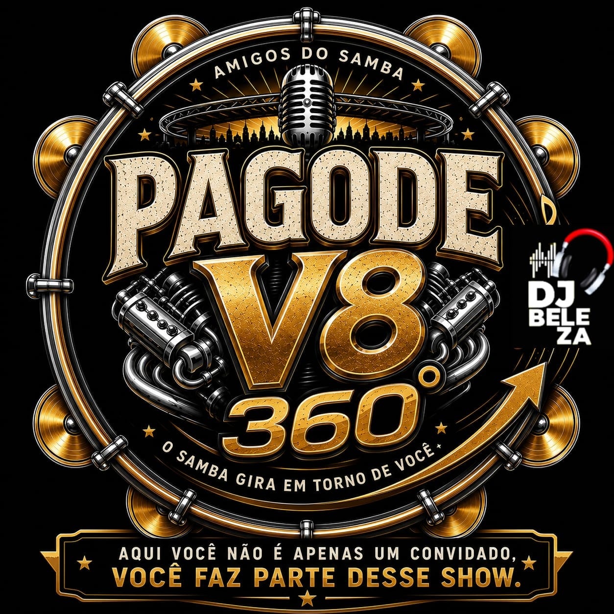 PAGODE V8 360° BLACK&SAMBAROCK - São Paulo, SP