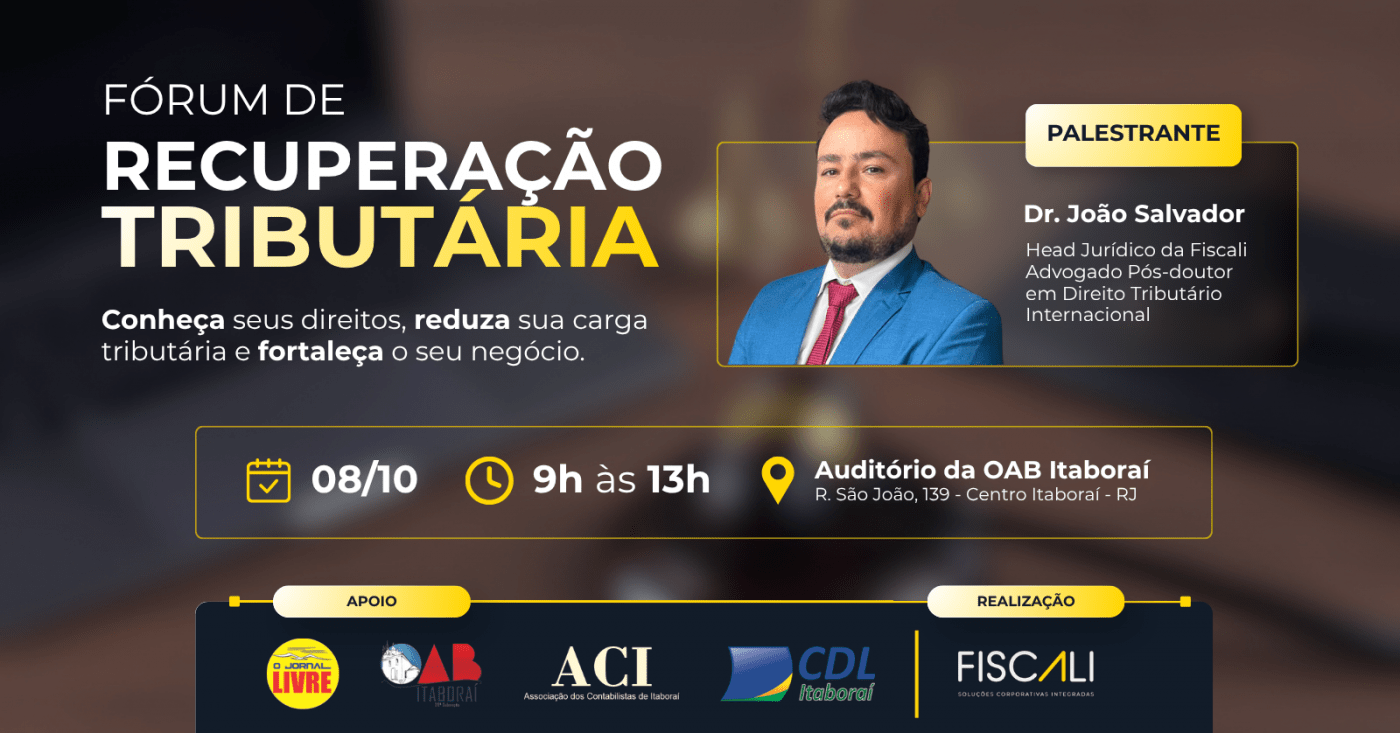 Imagem publicada pela fonte para Fórum de Recuperação Tributária