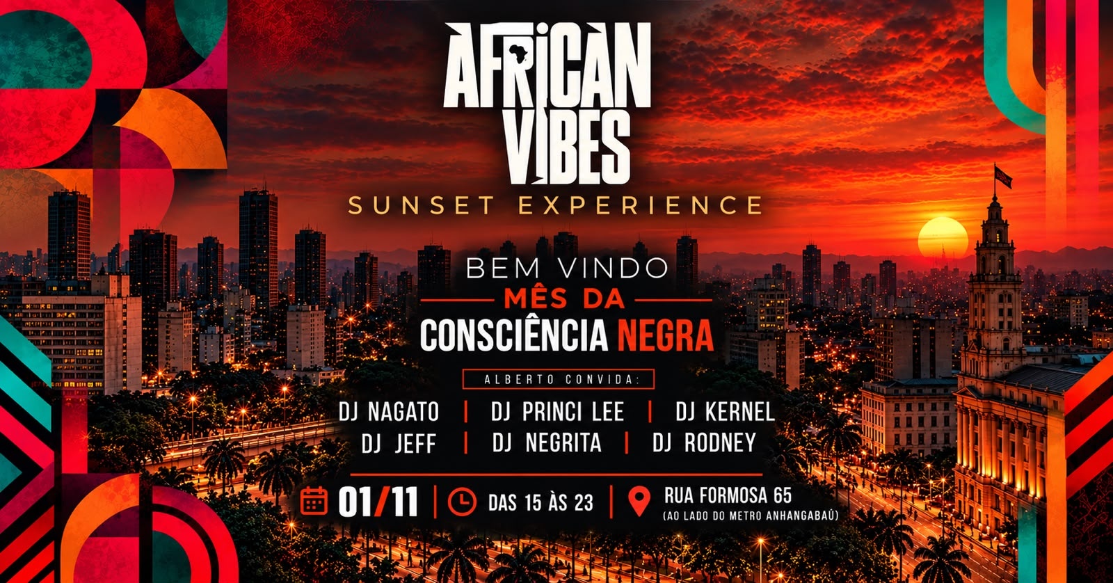 AFRICAN VIBES SUNSET EXPERIENCE - São Paulo, SP