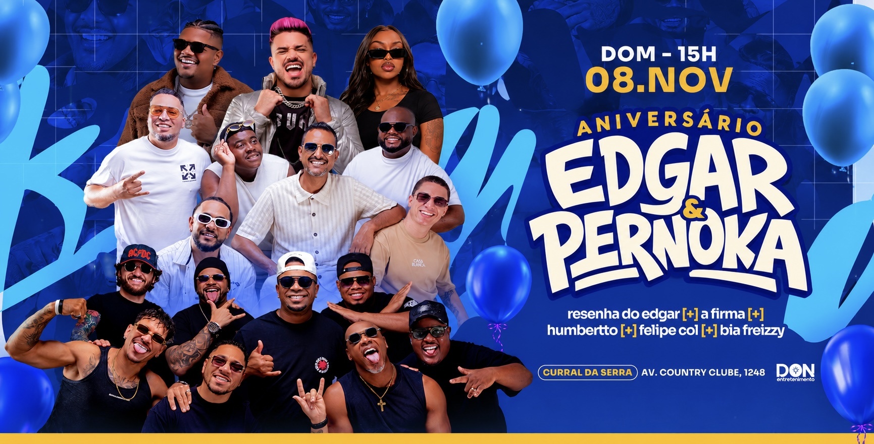 Imagen de la fuente — ANIVERSÁRIO EDGAR E PERNOKA | RESENHA OFICIAL