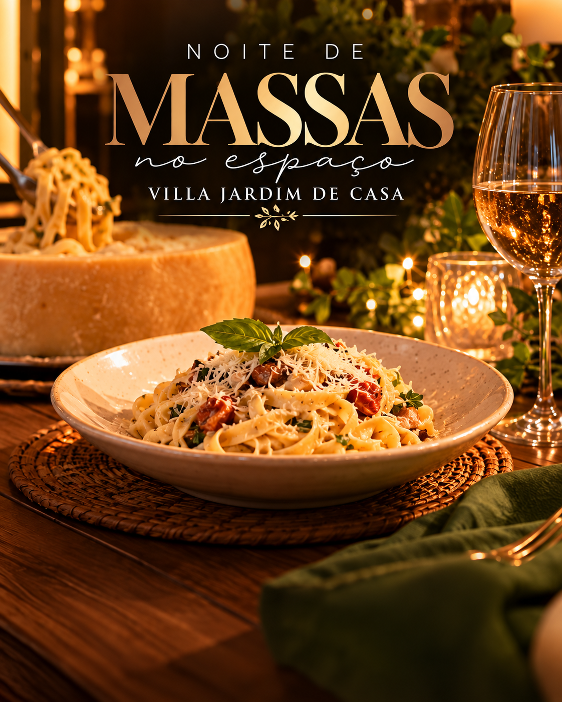 1ª NOITE DE MASSAS VILLA JARDIM DE CASA - Contagem, MG