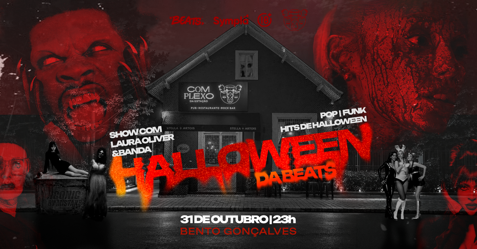 Halloween da BEATS Festa à Fantasia em Bento Gonçalves / 31.10 no Bar do Alce - Bento Gonçalves, RS
