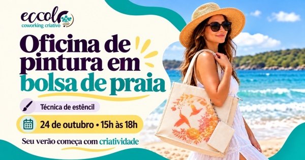 Imagem do evento Oficina Criativa de Pintura em Bolsa de Praia em São Carlos