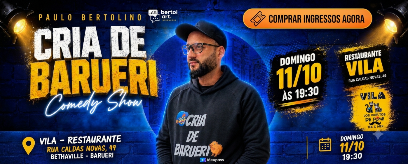 Imagem publicada pela fonte para Cria de Barueri - Comedy Show