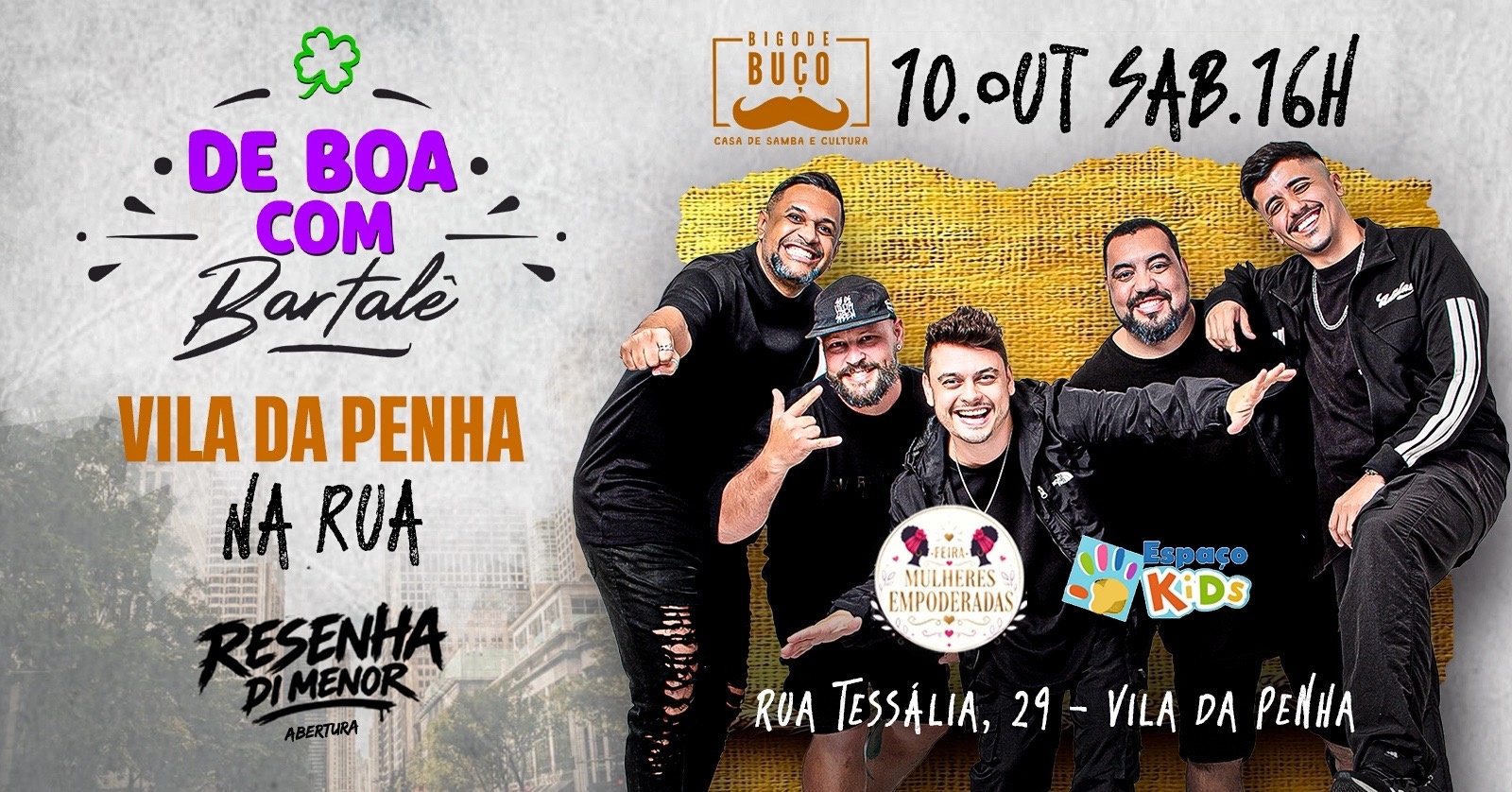 Imagem da fonte — De Boa com o BARTALÊ: pagode é bom demais!