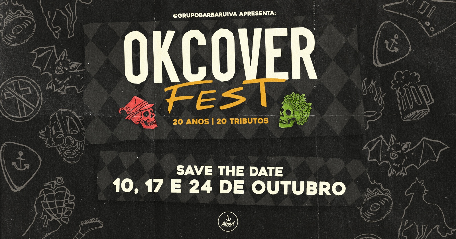 OKCOVERFEST #2 - Slipknot, Green Day, Offspring, Black Sabbath, Sepultura, Pantera - Blumenau, SC