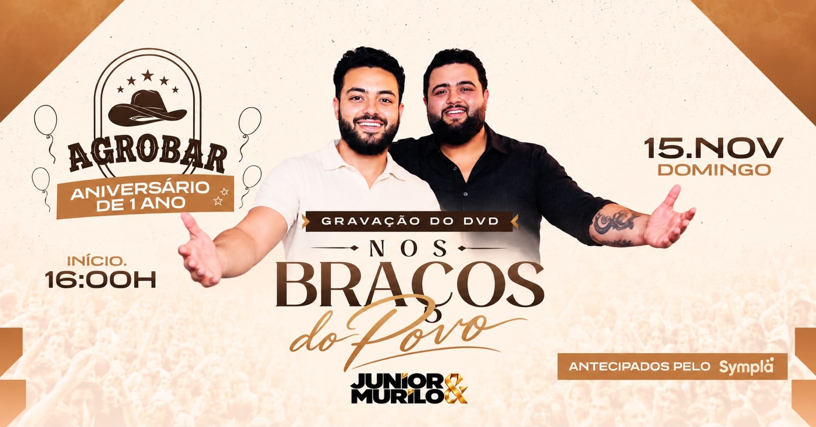 Imagem da fonte — 1 ANO AGROGAR -PORTO ALEGRE + DVD JUNIOR & MURILO "NOS BRAÇOS DO POVO "