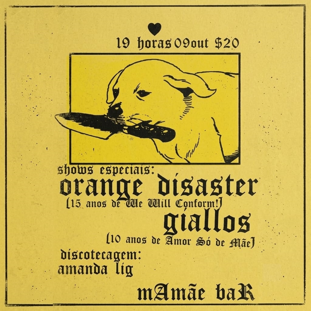 Source image — Orange Disaster /// Giallos /// Mamãe Bar
