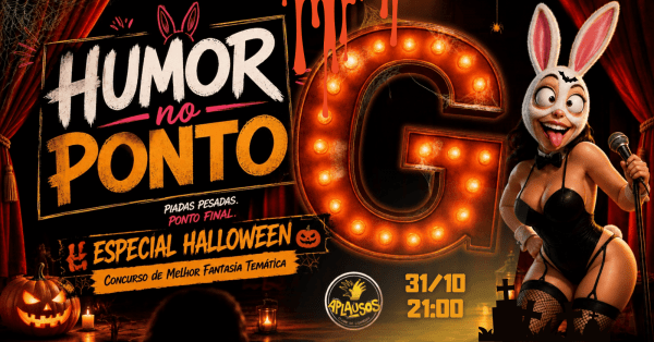 Imagem do evento Humor no Ponto G - Problemas sexuais, soluções imorais - Haloween Especial