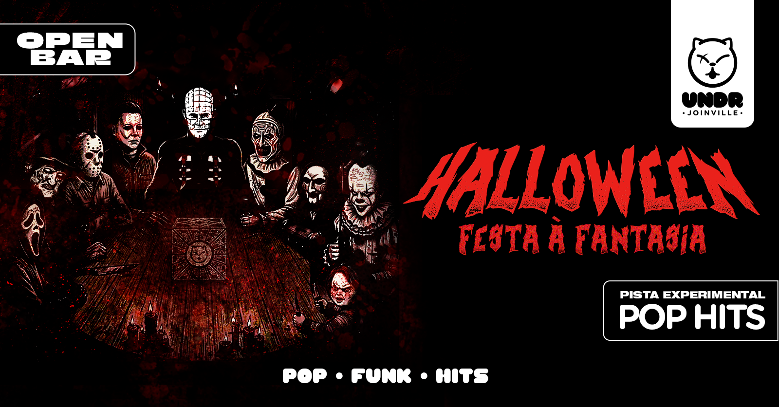 Halloween - Festa À Fantasia | OPEN BAR - Joinville, SC