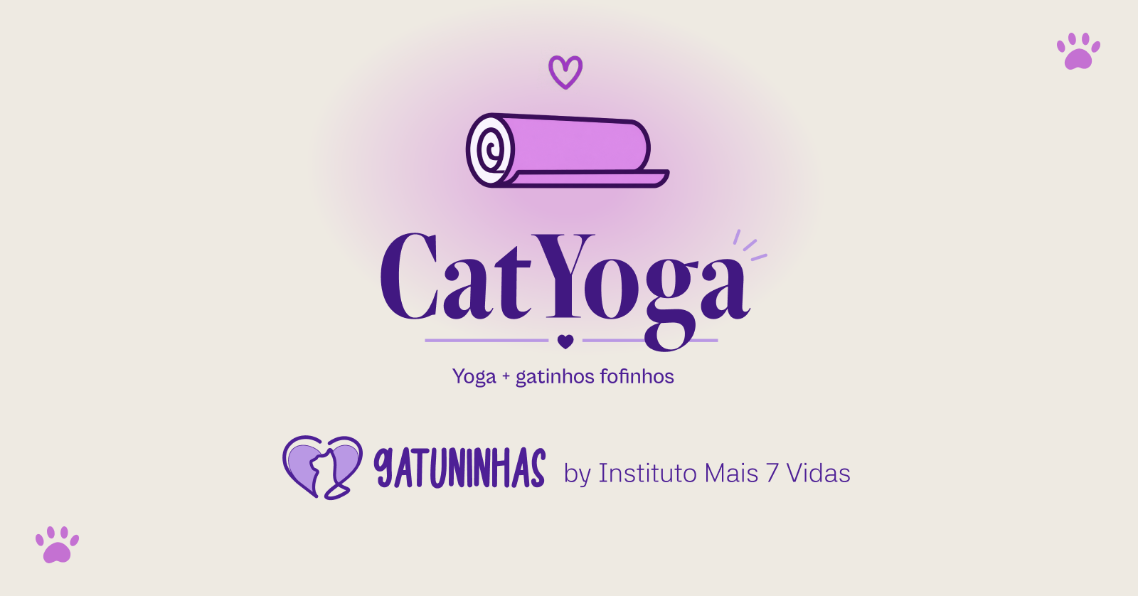 Imagem da fonte — Cat Yoga Gatuninhas by Instituto Mais 7 Vidas