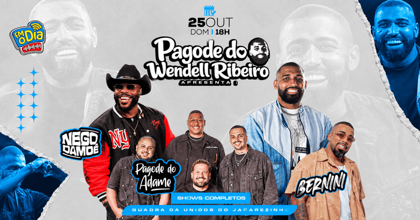 Imagem publicada pela fonte para Pagode do Wendell Ribeiro
