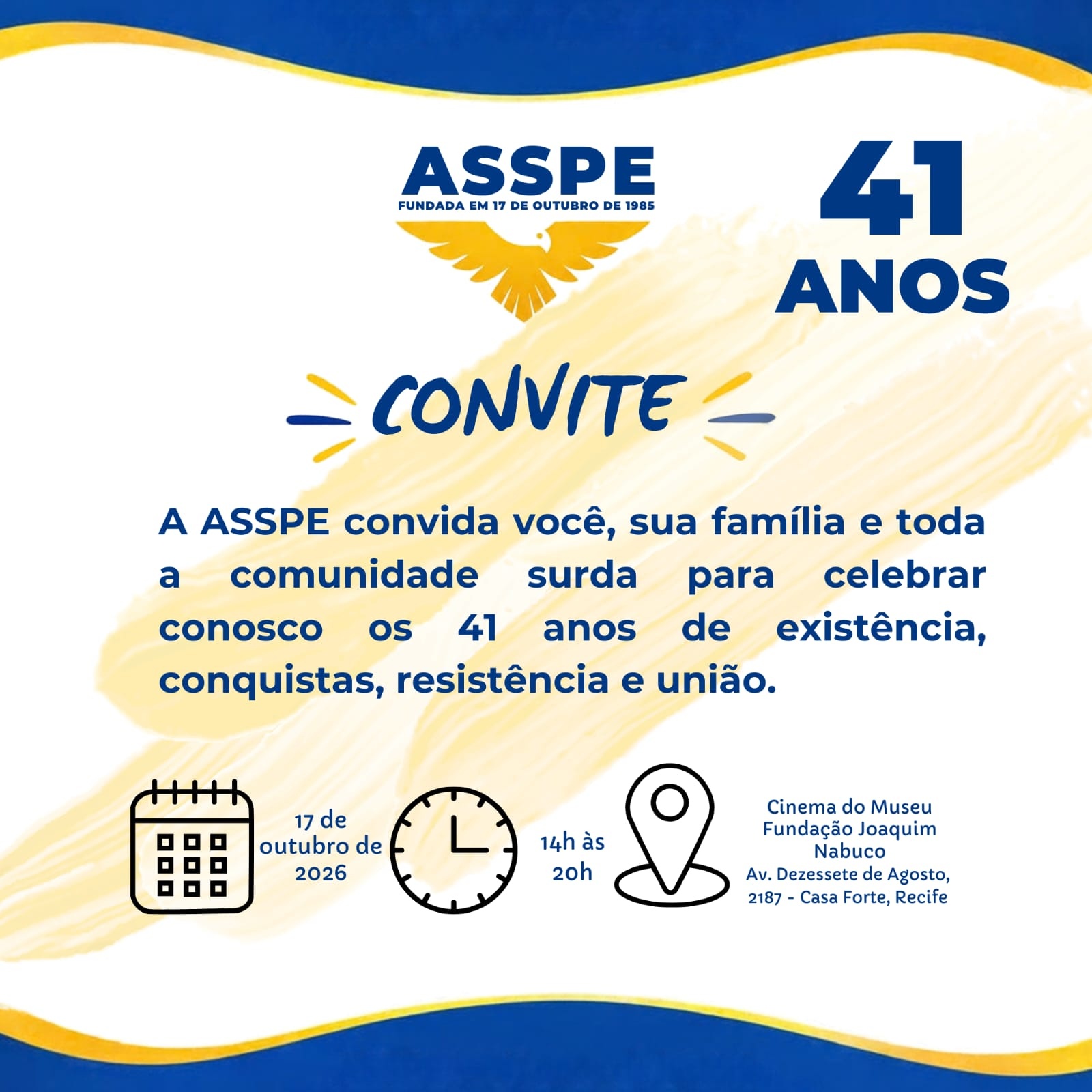 Imagem da fonte — Comemoração dos 41 anos da ASSPE