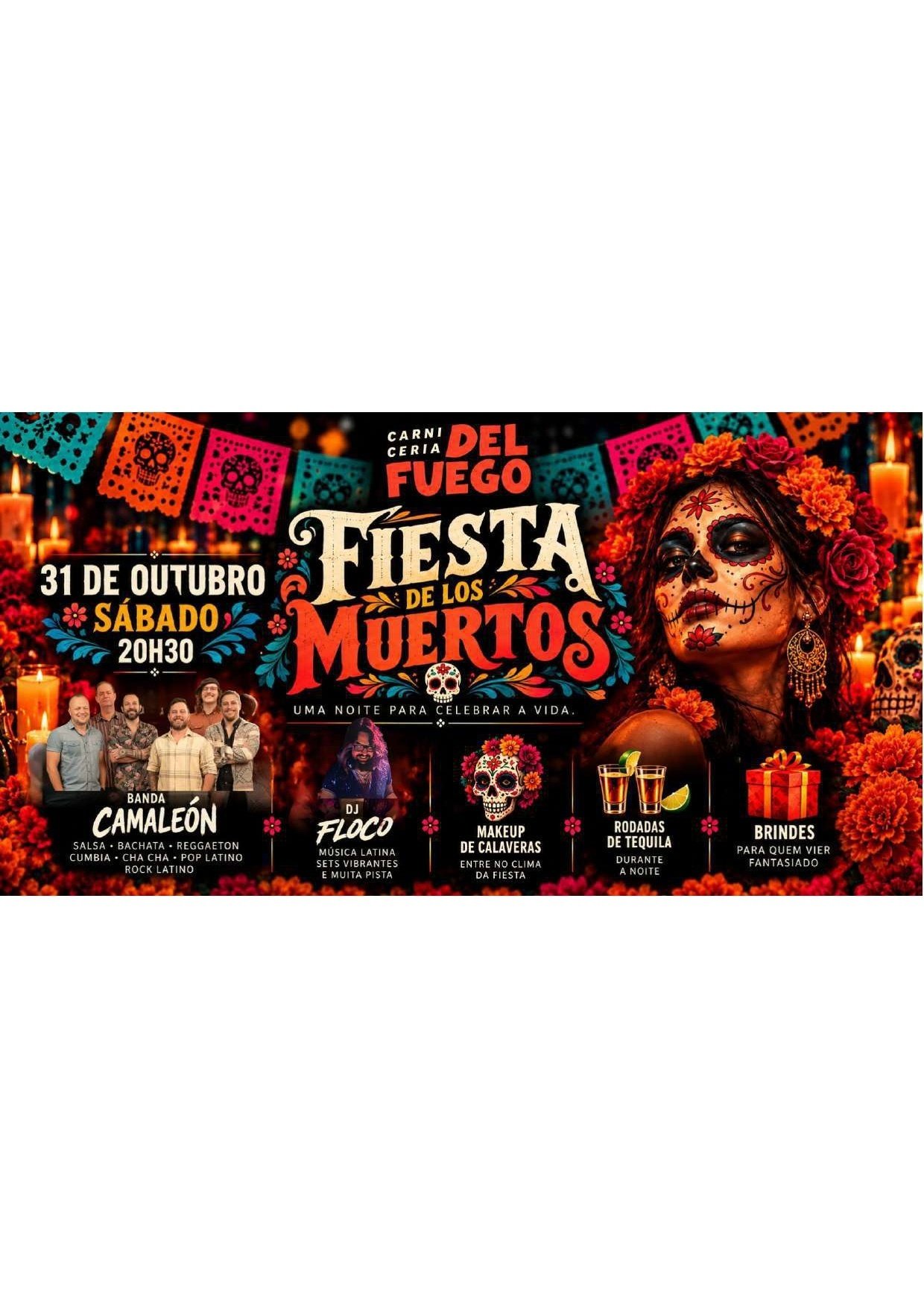 Source image — FIESTA DE LOS MUERTOS - Camaleón + Dj Floco