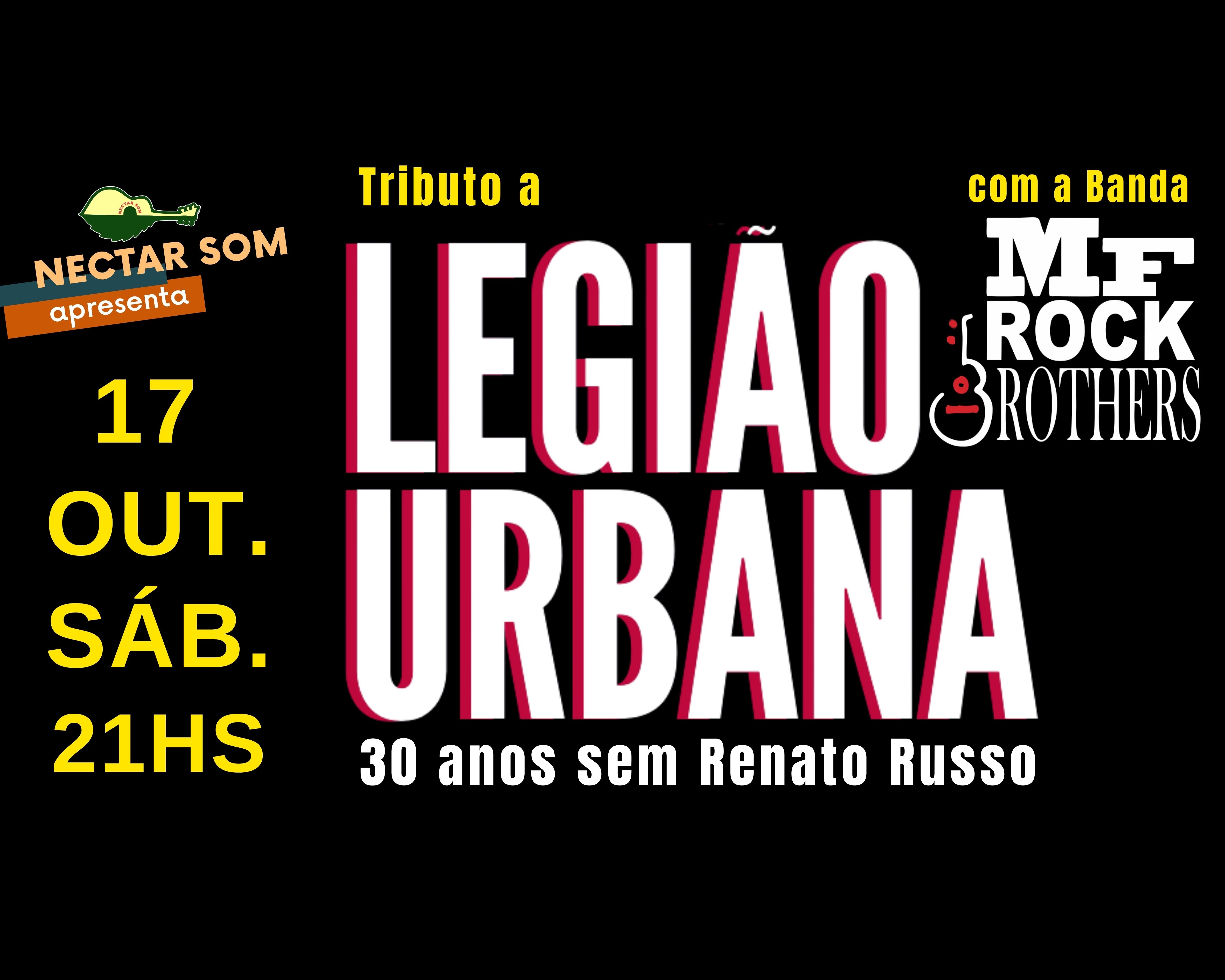 Imagem da fonte — Tributo a Legião Urbana no NECTAR - 30 anos sem Renato Russo