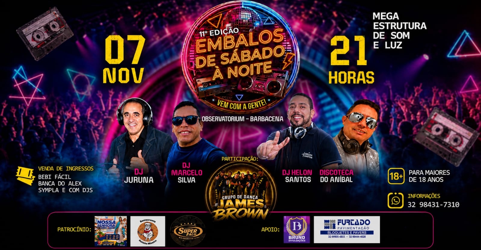 EMBALOS DE SABADO A NOITE - Barbacena, MG