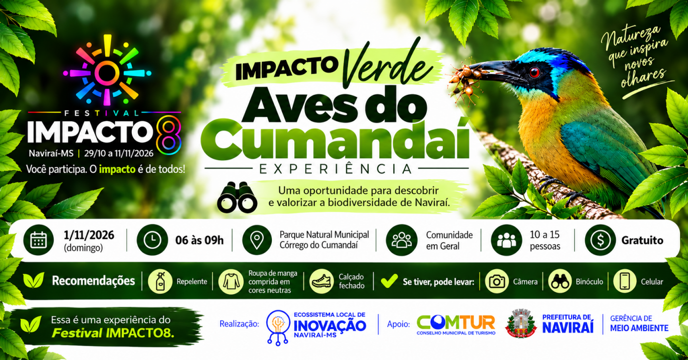 Imagem publicada pela fonte para Impacto Verde: Aves do Cumandaí