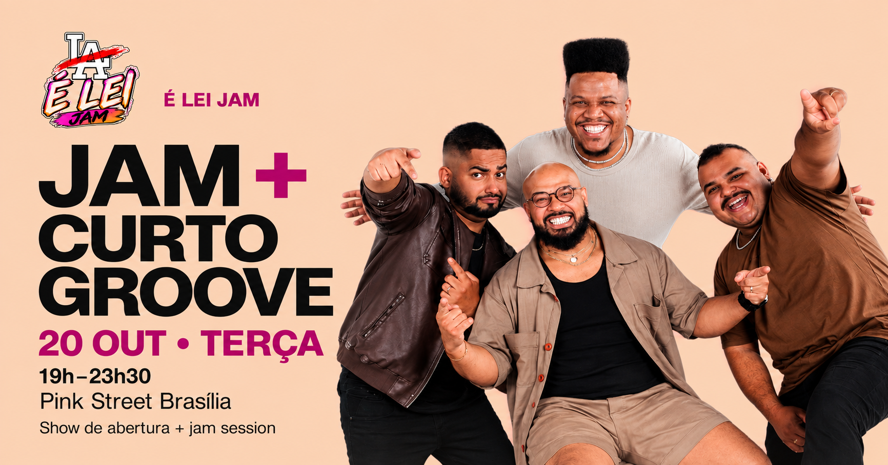 Source image — É LEI JAM + CURTO GROOVE - 20/10
