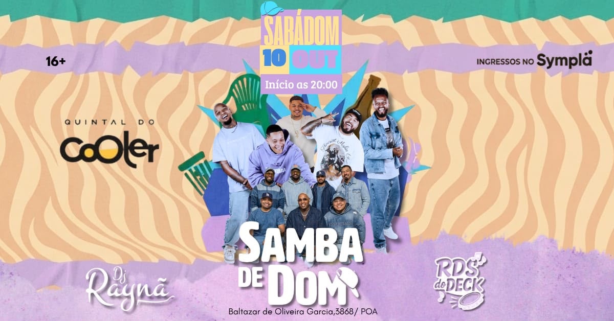 Source image — SABÁDOM - SAMBA DE DOM NO QUINTAL DO COOLER