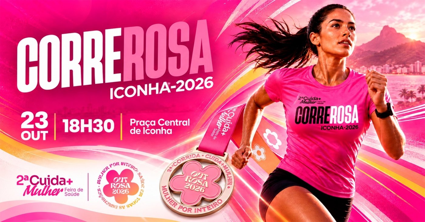 Corre Rosa - 2ª Corrida Cuida+ Mulher - Saúde em Todas as Dimensões