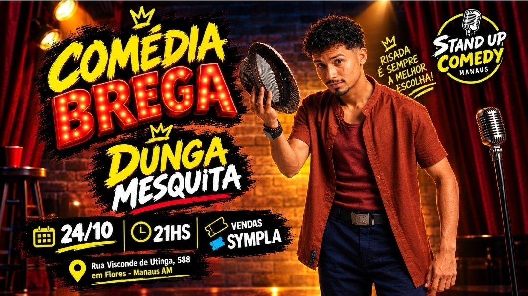 Imagem publicada pela fonte para Dunga Mesquita - Comédia Brega