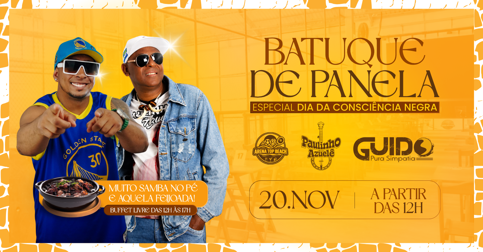 BATUQUE DE PANELA NO DIA DA CONCIÊNCIA NEGRA + SAMBA + FEIJOADA - Santana de Parnaíba, SP