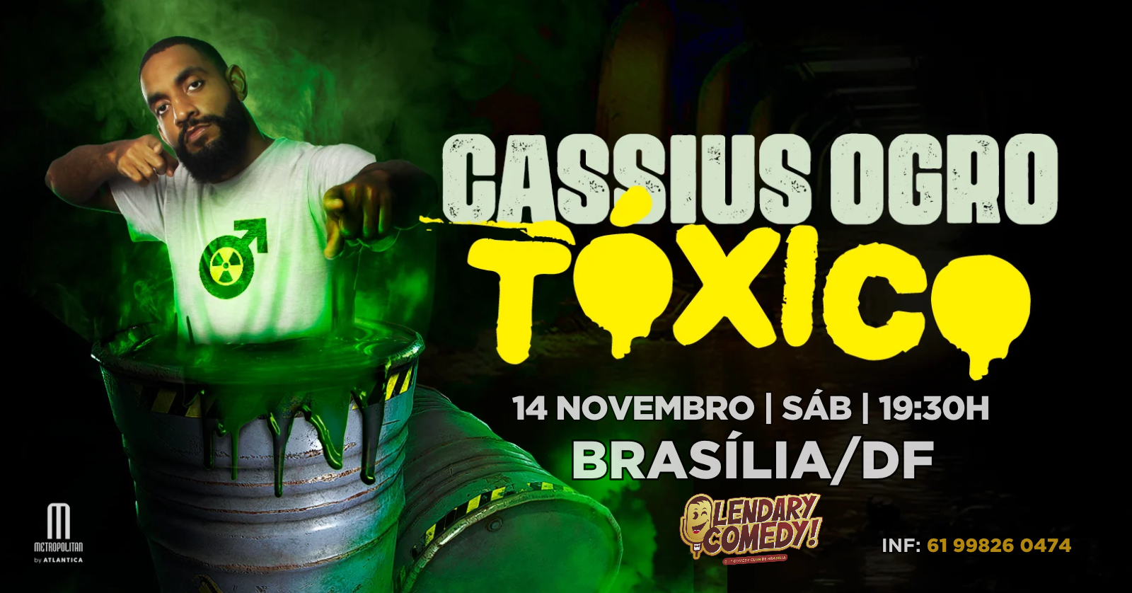 Imagem da fonte — CASSIUS OGRO em BRASÍLIA | TÓXICO TESTANDO