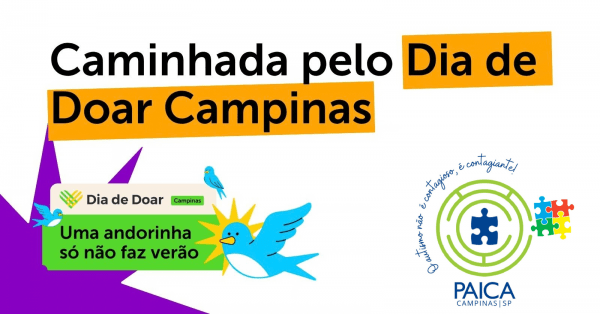 Imagem do evento PAICA CAMPINAS/SP - CAMINHADA PELO DIA DE DOAR