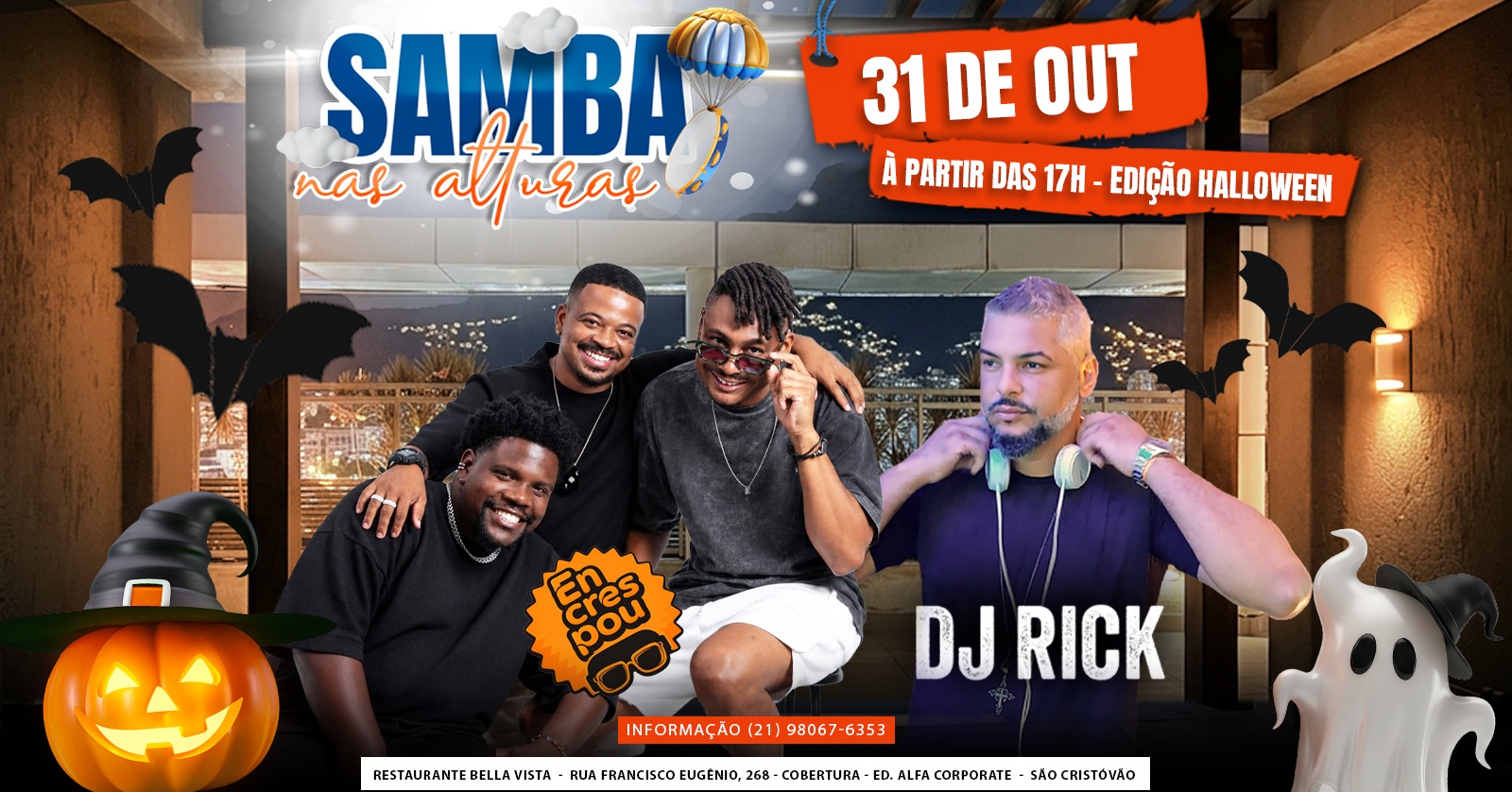 Samba nas Alturas - 5ª Edição | Halloween - Rio de Janeiro, RJ