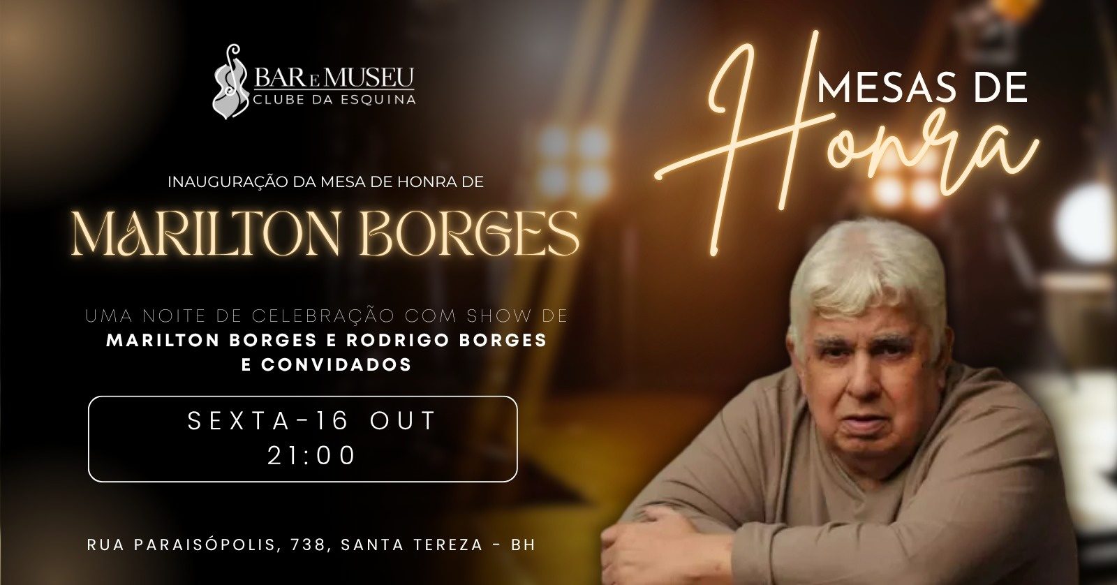 SHOW MARILTON BORGES E CONVIDADOS  - Inauguração Mesas de Honra de Marilton Borges