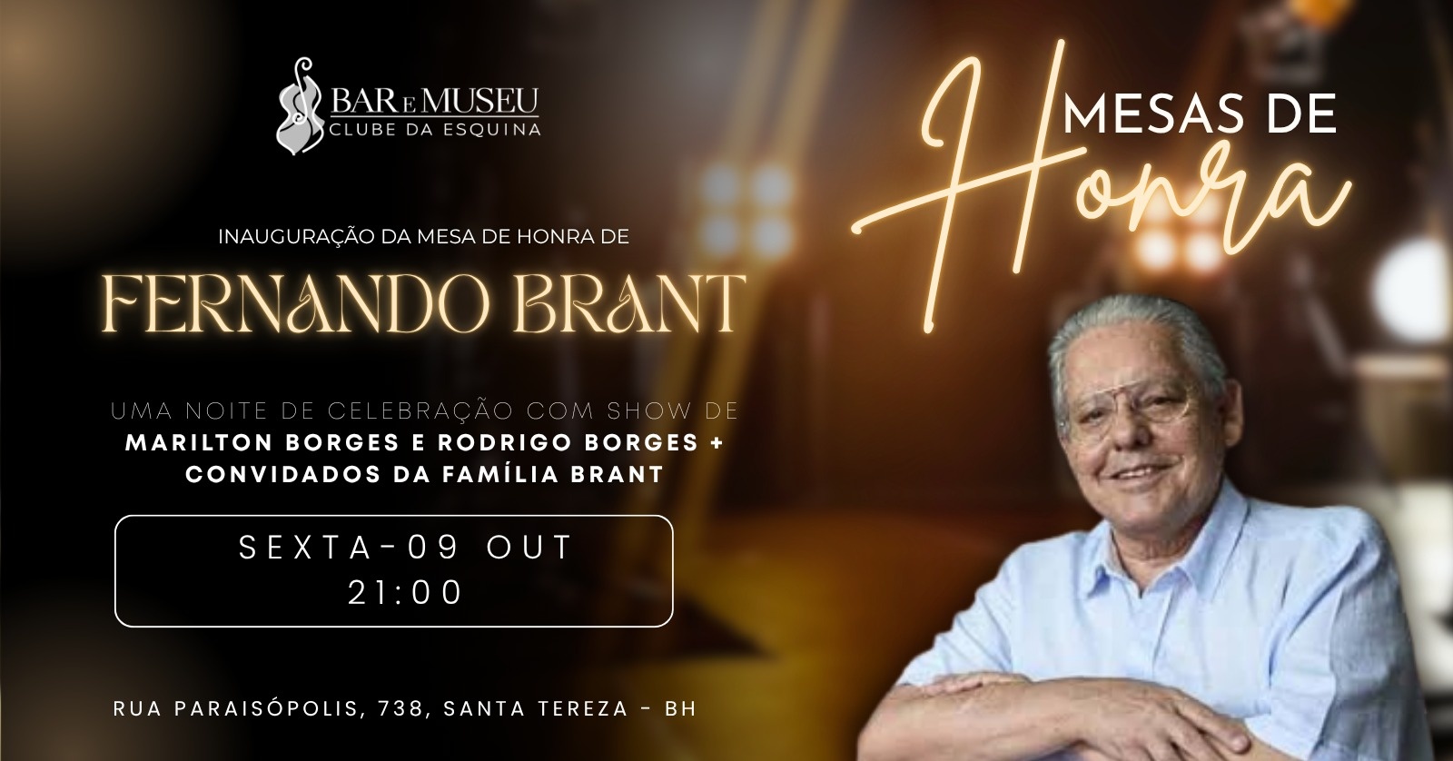 SHOW MARILTON BORGES E RODRIGO BORGES  - Inauguração Mesas de Honra de Fernando Brant