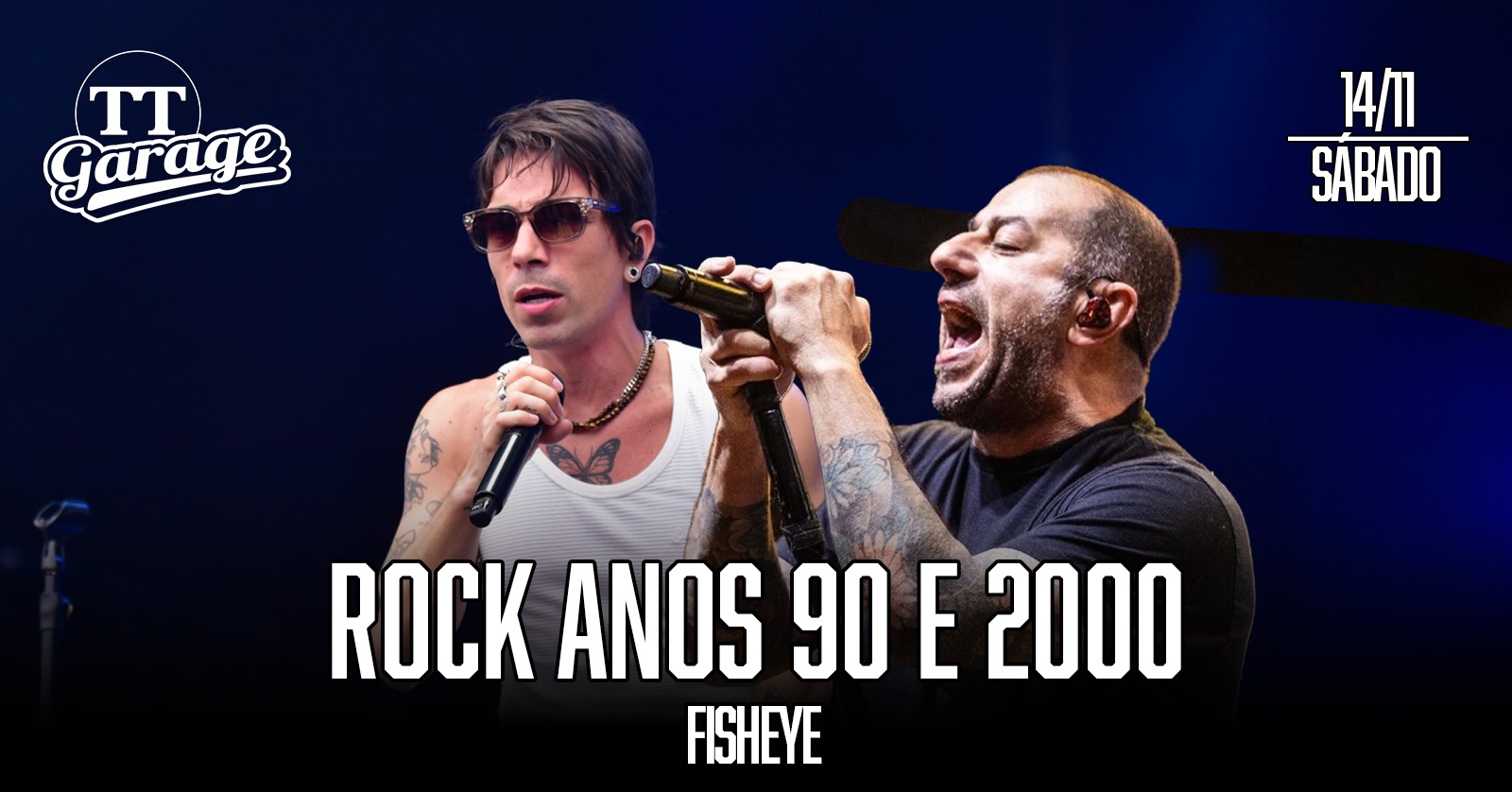 Imagem da fonte — O melhor dos anos 90 e 2000 com a banda Fisheye - Sábado - 14/11