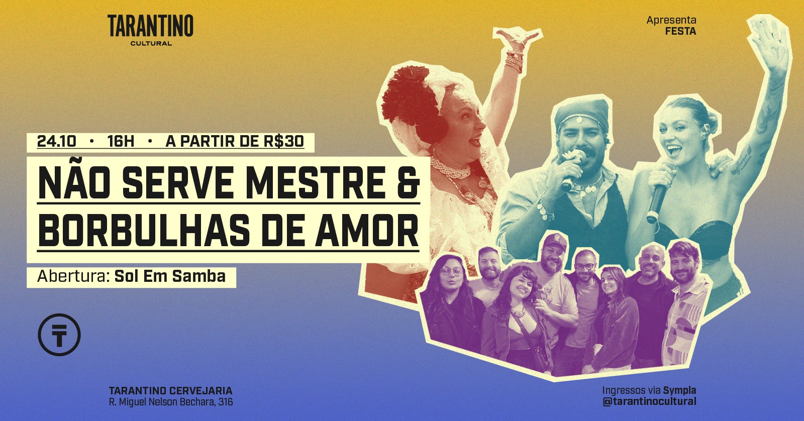 Source image — Não Serve Mestre & Borbulhas de Amor