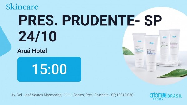 Imagem do evento Skincare de produtos coreanos - Presidente Prudente / SP - 24/10/2026