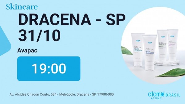 Imagem do evento Skincare de produtos coreanos - DRACENA / SAO PAULO - 31/10/2026